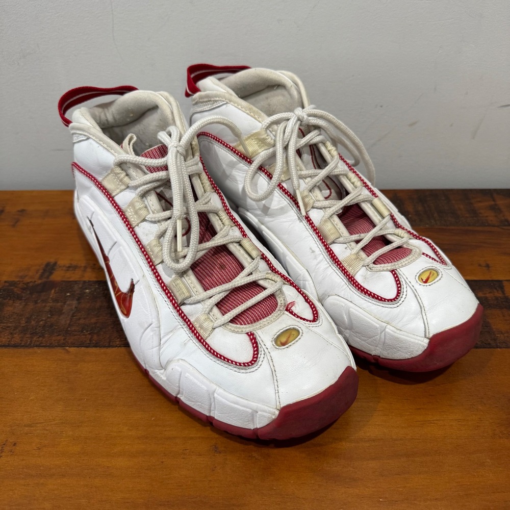 Nike Air Max Penny 1 White Varsity Red 2005 Mens Basketball Shoes 311089-161 9.5